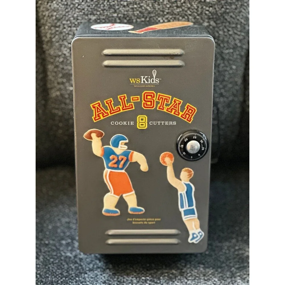 FLASH DEAL Williams Sonoma Kids Cookie Cutter Football Basketball Baseball 8 Pc.